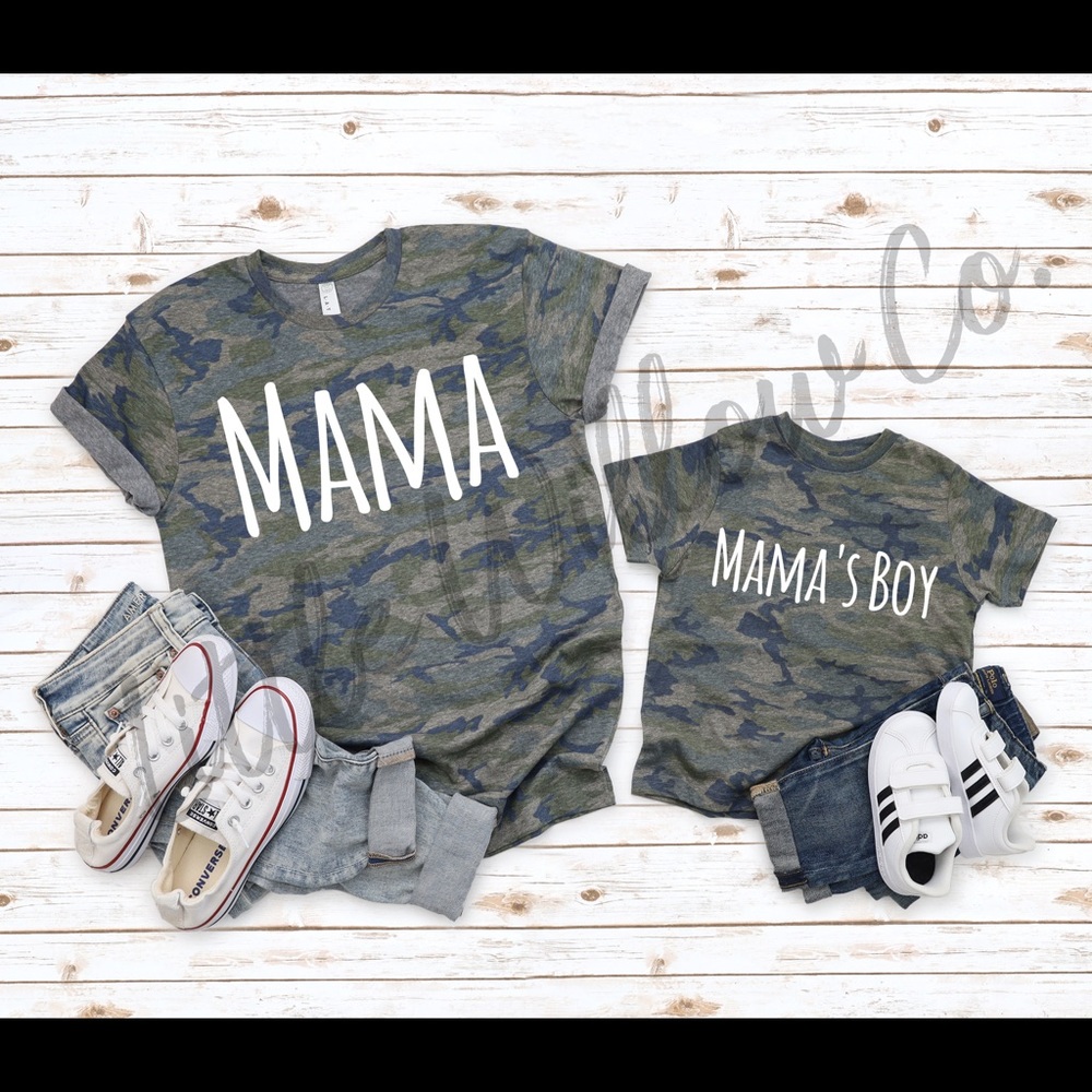 Mama Tshirt, Mamas Boy Tshirt, Mamas Girl Tshirt
